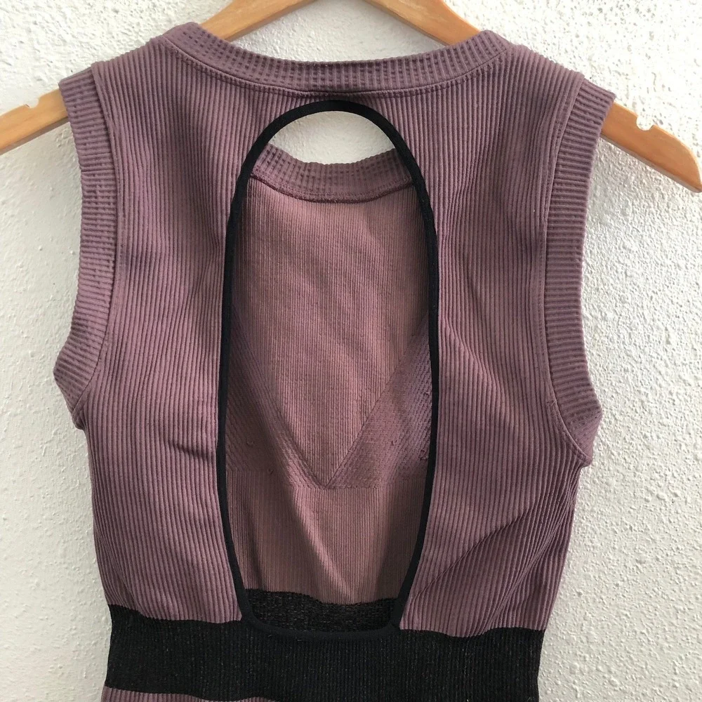 FREE PEOPLE Movement FreePeople Prajna Backless‎ Bodysuit Size Large